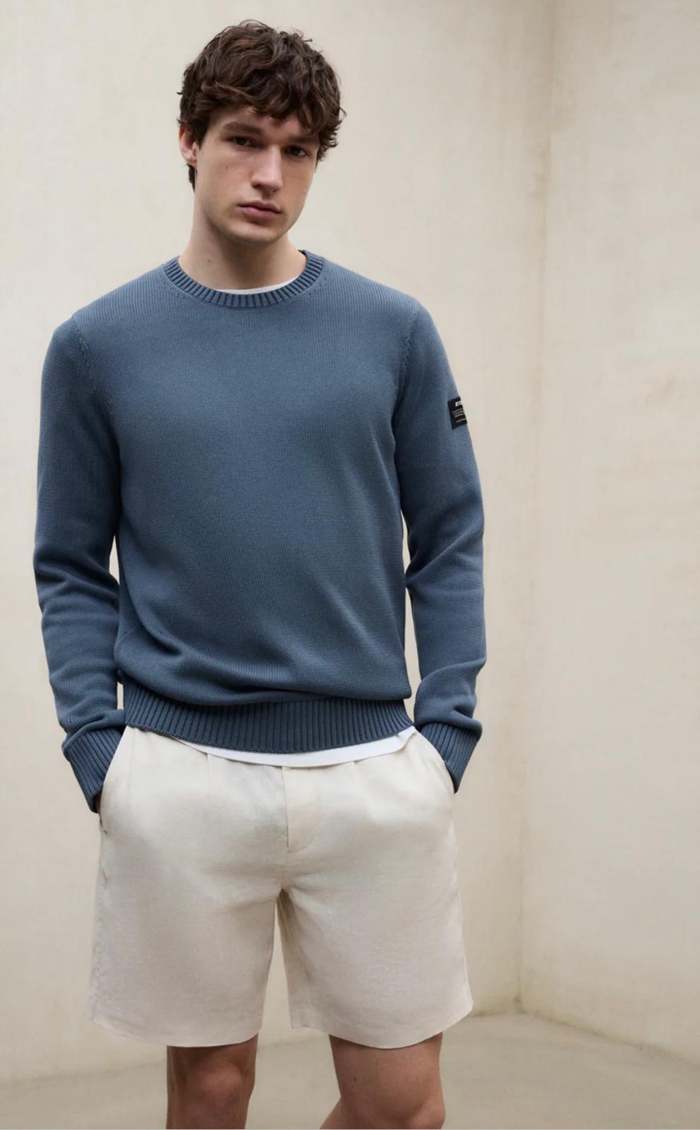 ECOALF Pullover Cotone Stone Washed TAIL